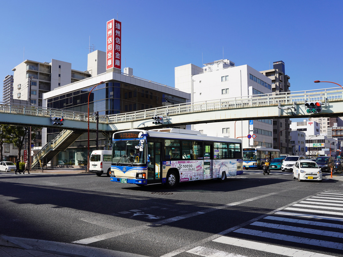 阪神西宮駅周辺での走行