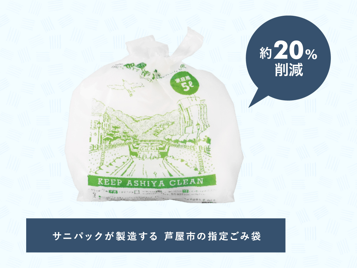 ごみ袋製造時・燃焼時におけるCO2削減