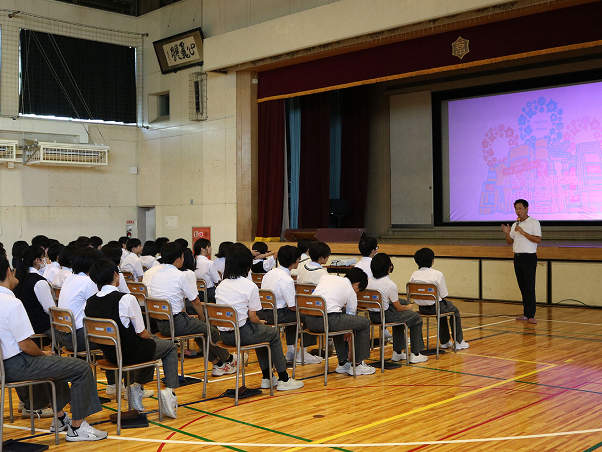 渋谷区立笹塚中学校にて、2回の出前授業を実施いたしました!