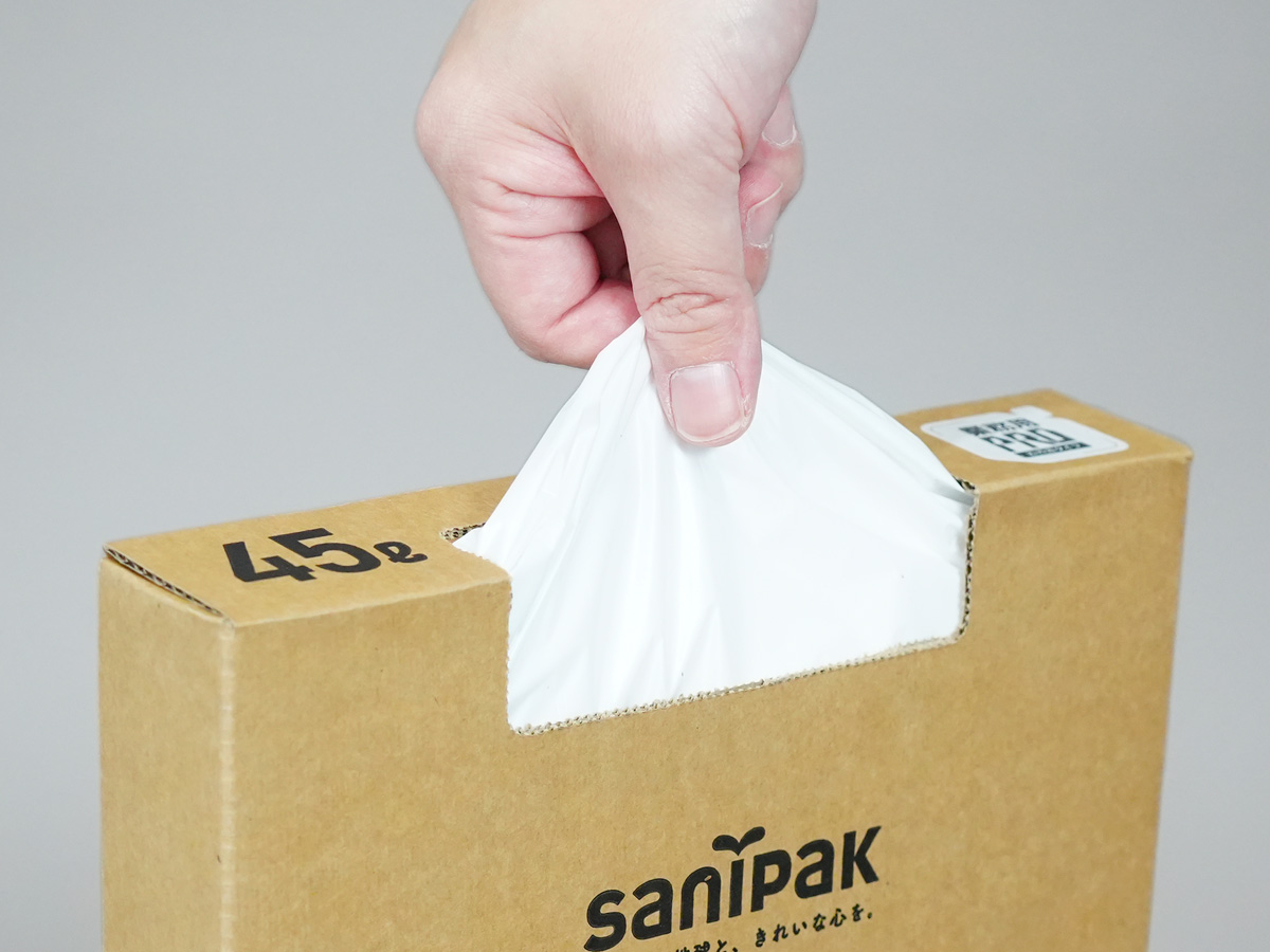 1枚ずつ取り出しやすいBOXタイプ