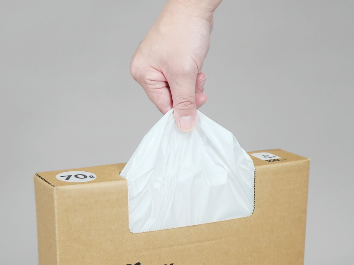 1枚ずつ取り出しやすいBOXタイプ