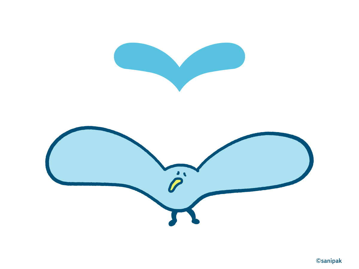 サニパックのシンボルロゴとかもめのサニー