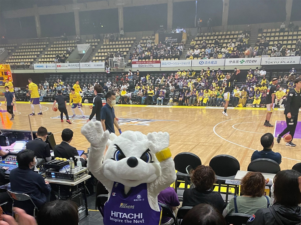 サンロッカーズ渋谷マスコットキャラクターのサンディー君