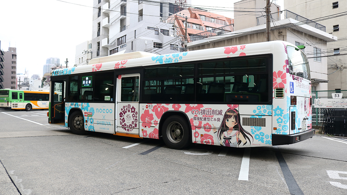nocoo渋谷ラッピングバス2_左側面