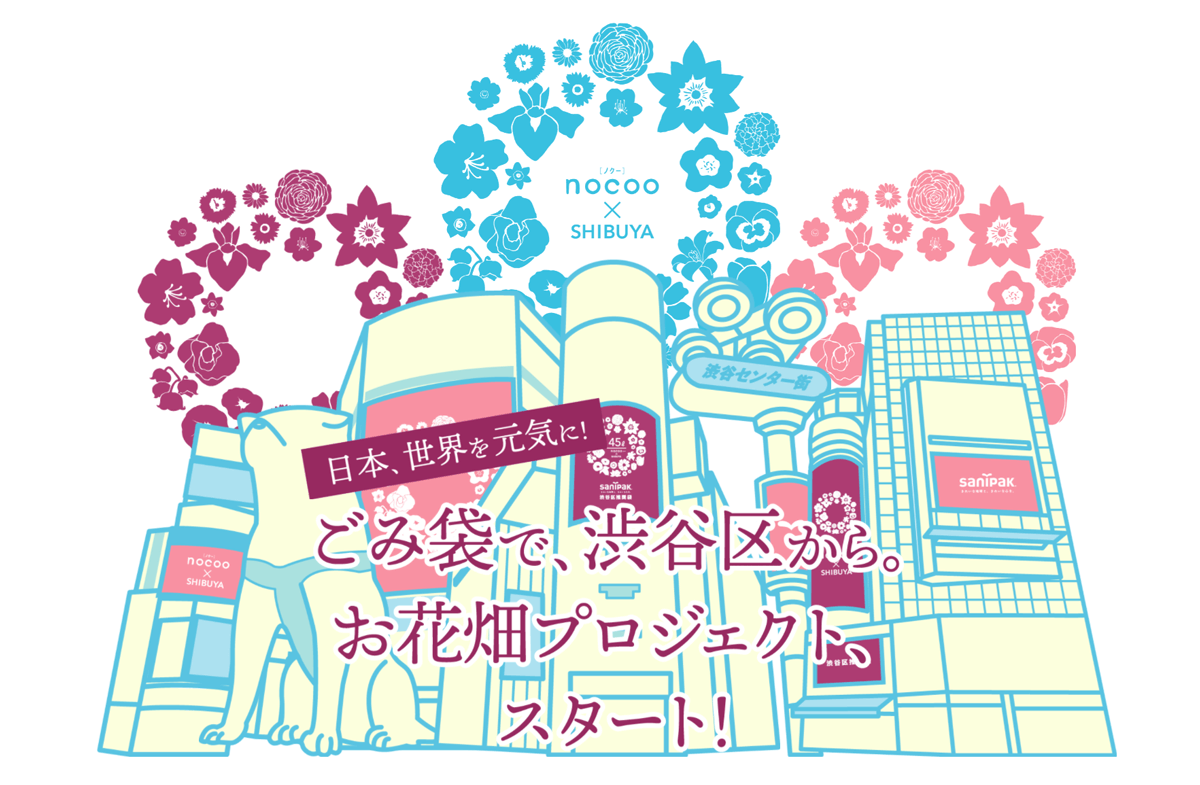 渋谷区推奨ごみ袋『nocoo渋谷』